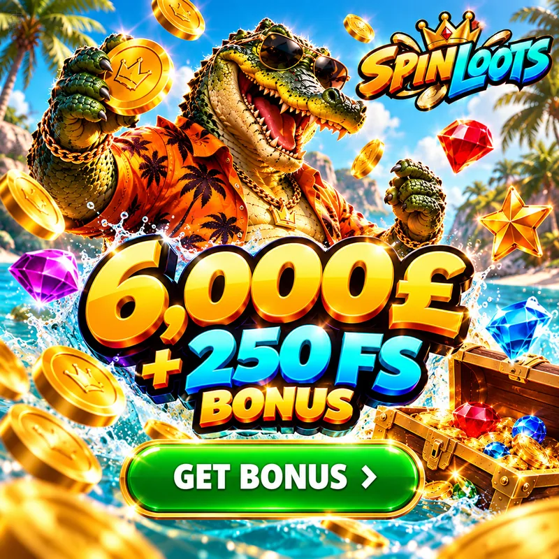 Welcome bonus artwork: 6,000 pounds plus 250 free spins